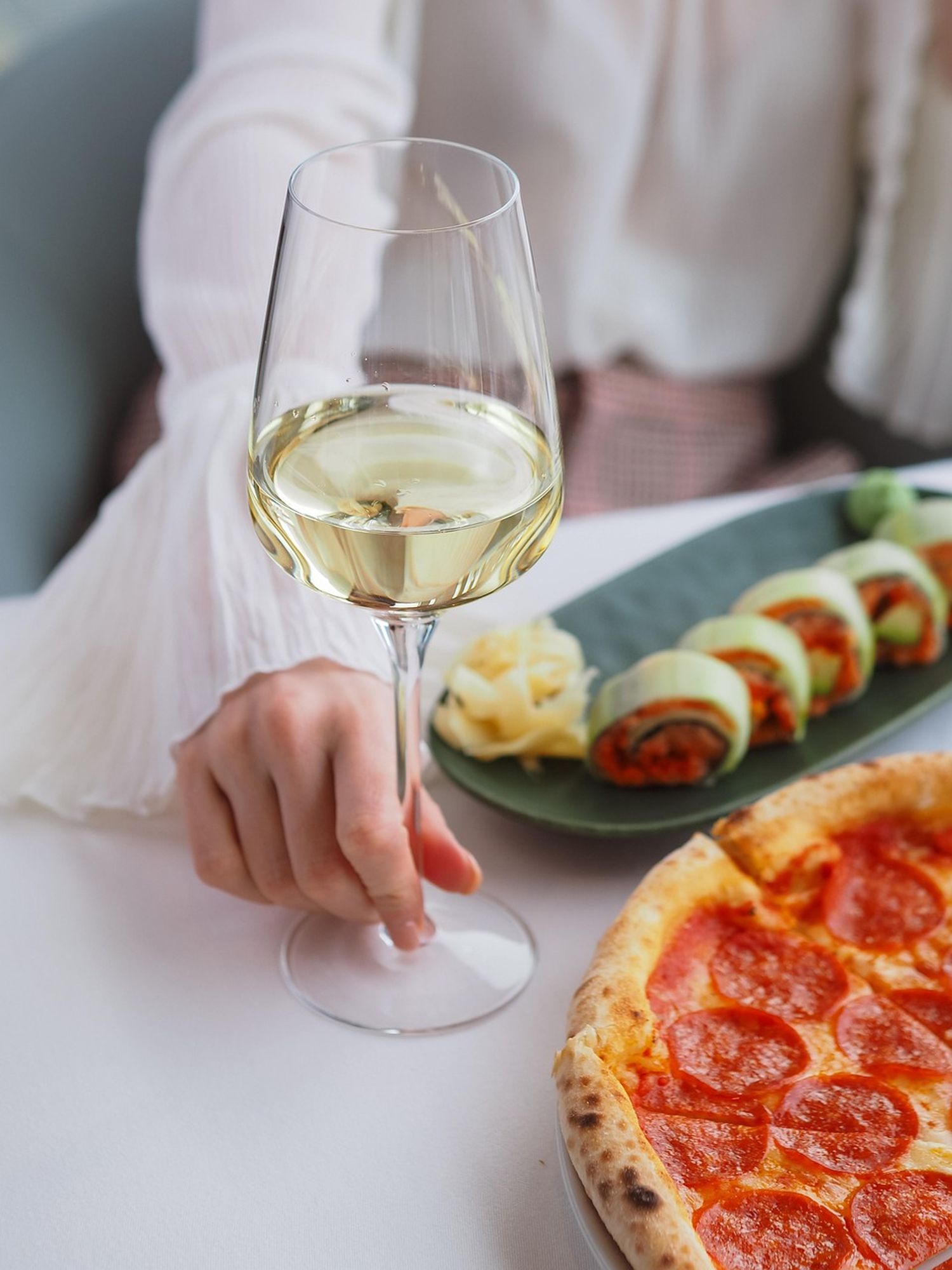 pizza champagne