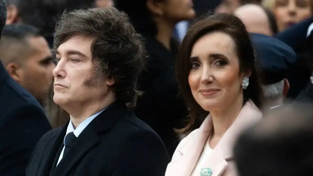 Javier Milei junto a Victoria Villarruel