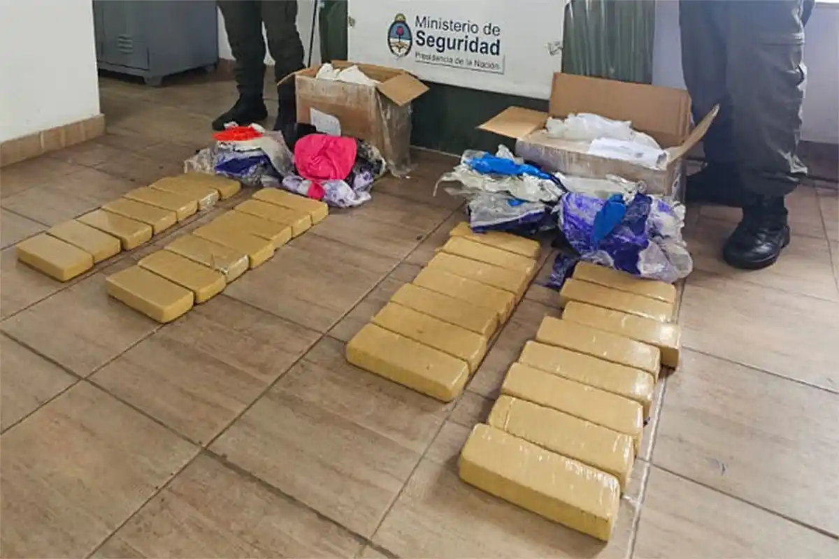Detectaron 22 kilos de droga en una encomienda en Entre Ríos: hay dos detenidos