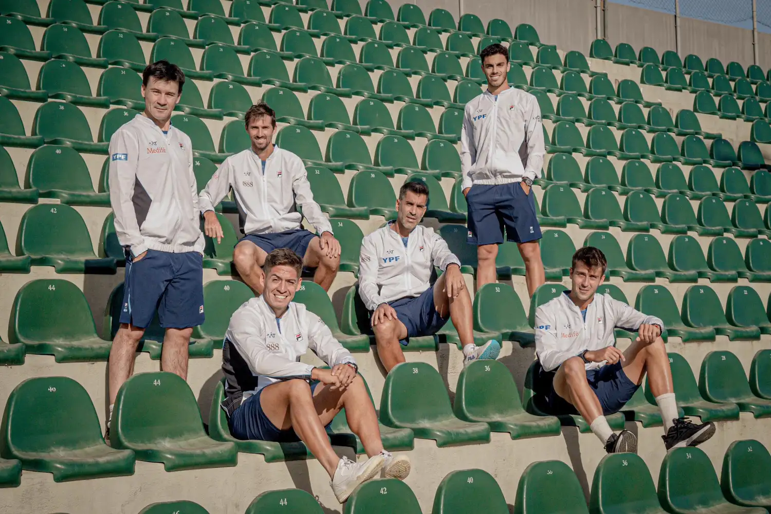 FOTO AAT El equipo argentino, con "Machi" González al centro.