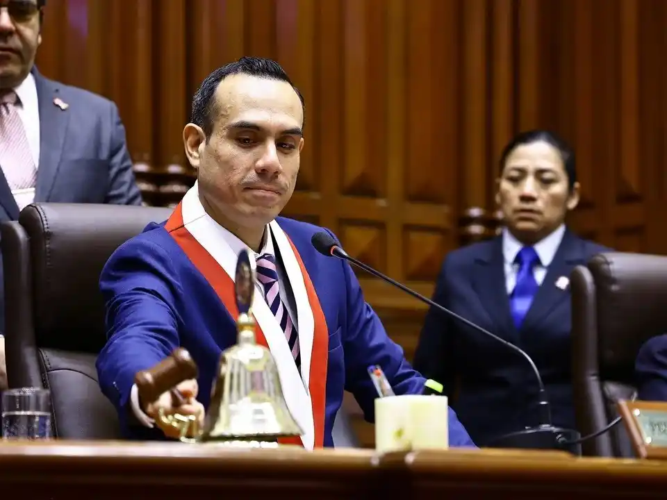 José Jerí, el mandatario destituido.