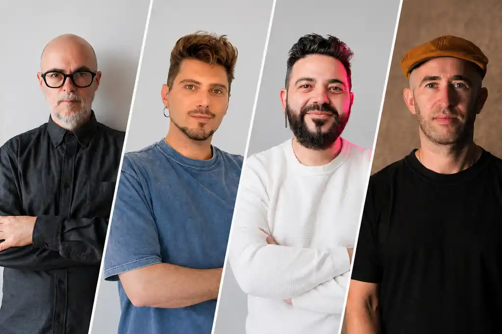 Santiago Loza, Ricardo Ryser, Guillermo Baldo y Agustín Soler, a cargo de los Laboratorios