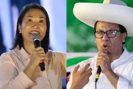 Keiko Fujimori y Roberto Sánchez se enfrentarán en las urnas el próximo 7 de junio.