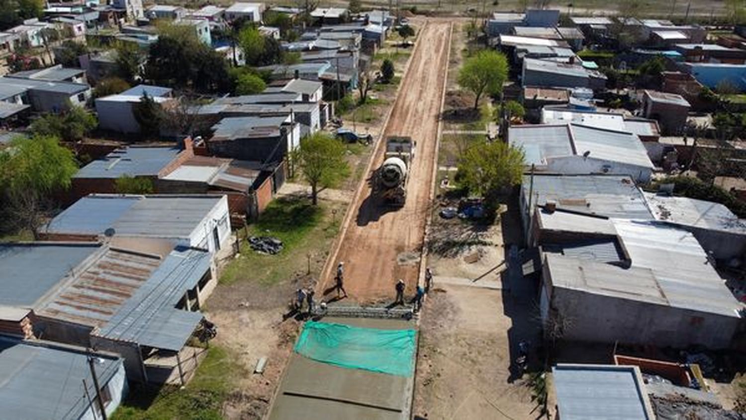 Continúa la urbanización del Barrio Evita