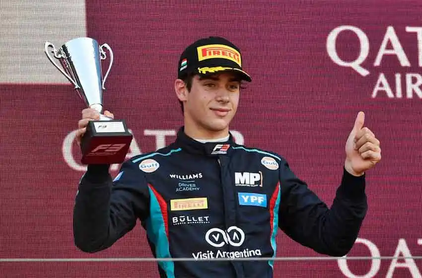 El piloto argentino Franco Colapinto conducirá un Williams de F1 en Abu Dhabi