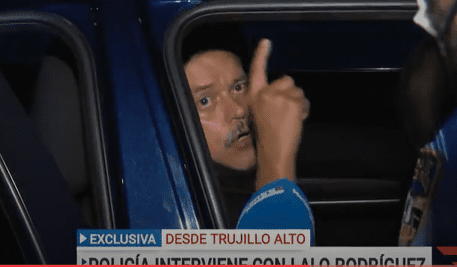 Lalo Rodríguez se molestó por lo que le sucedió. Foto captura YouTube 