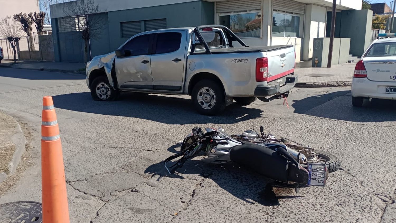 Trasladaron a padre e hija al Hospital tras un accidente