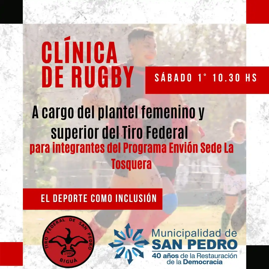 Clínica de Rugby del Tiro Federal a jóvenes de Envión La Tosquera