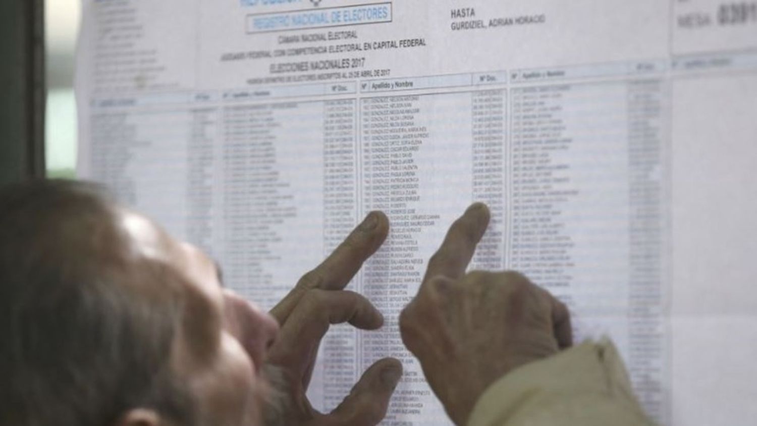 ¿Dónde voto?: la Cámara Electoral habilitó el padrón provisorio