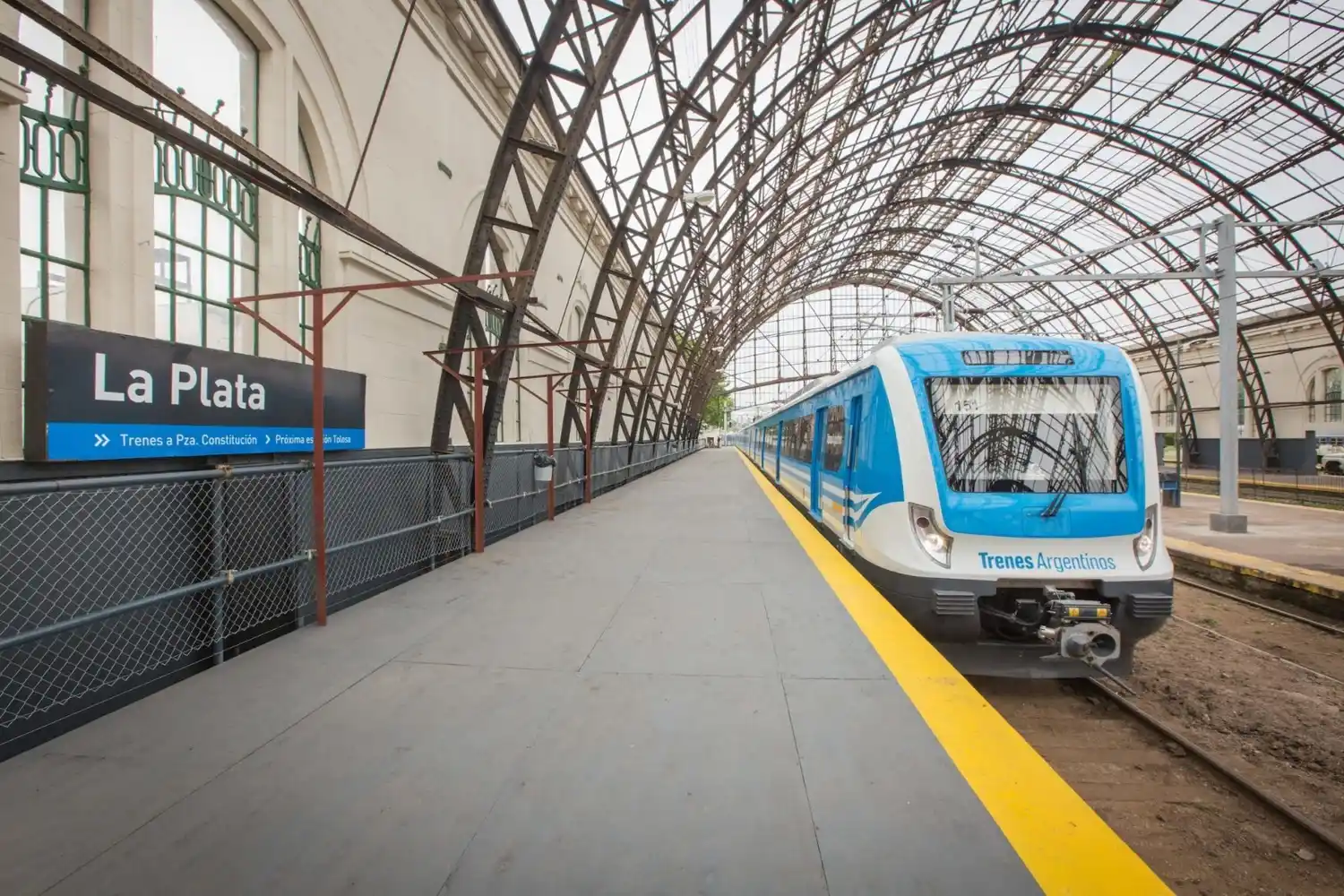Estación de trenes de La Plata.