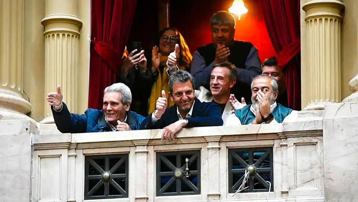Massa estuve presente durante la sesión en Diputados.
