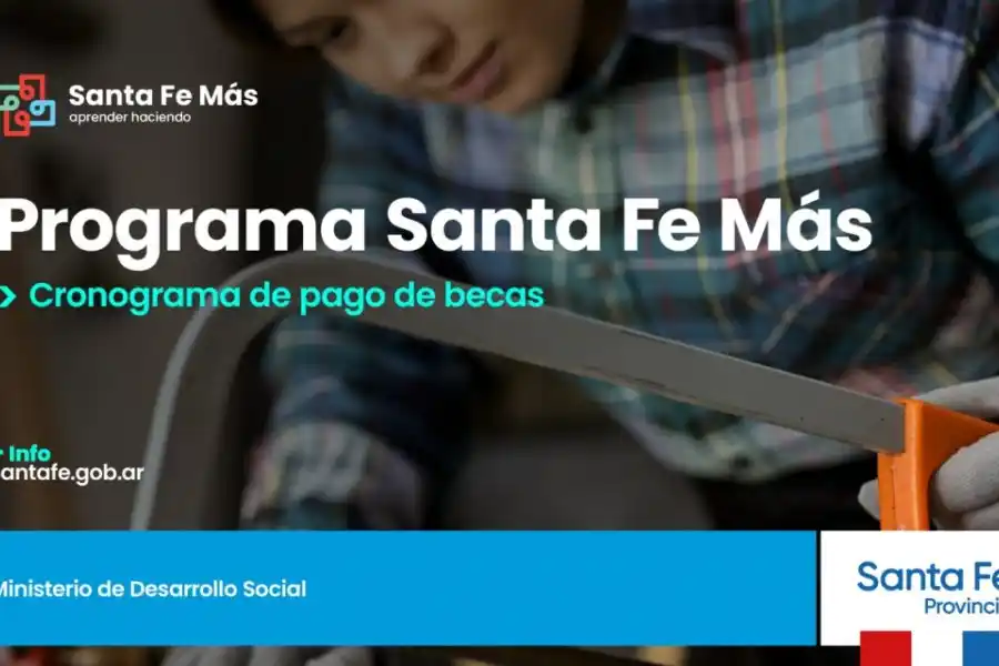 Santa Fe Más: la Provincia incrementa el monto de las becas