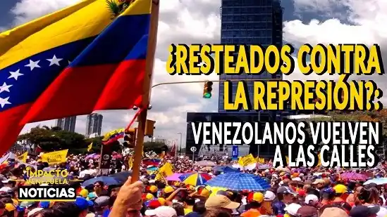 ¿RESTEADOS CONTRA LA REPRESIÓN?: Venezolanos vuelven a las calles