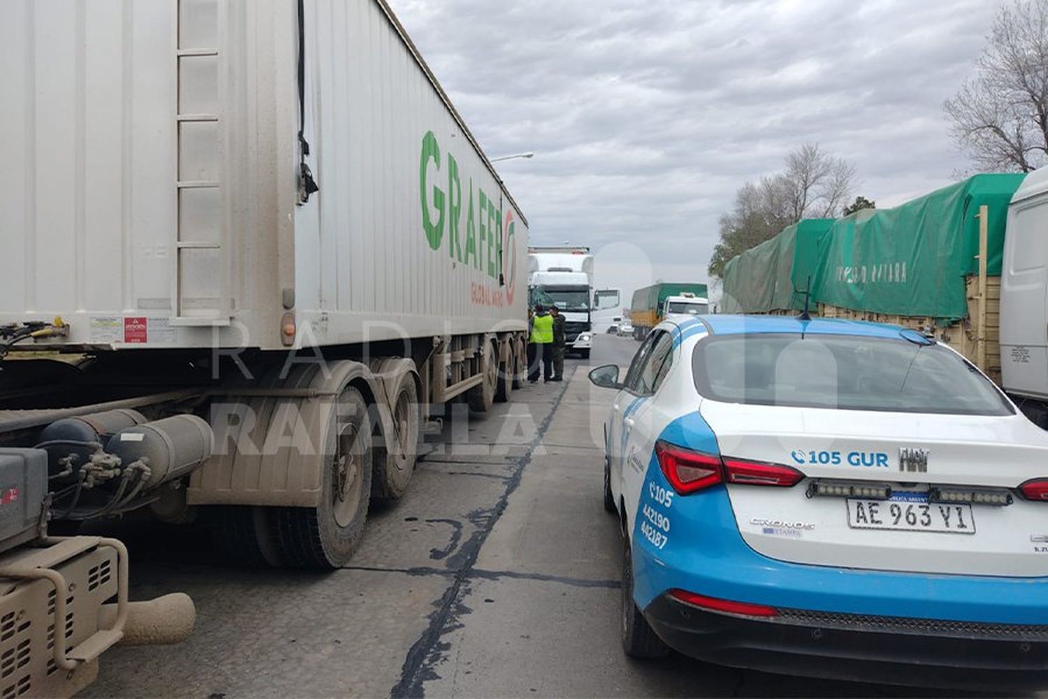 Precaución: accidente en Ruta Nacional 34 entre tres camiones