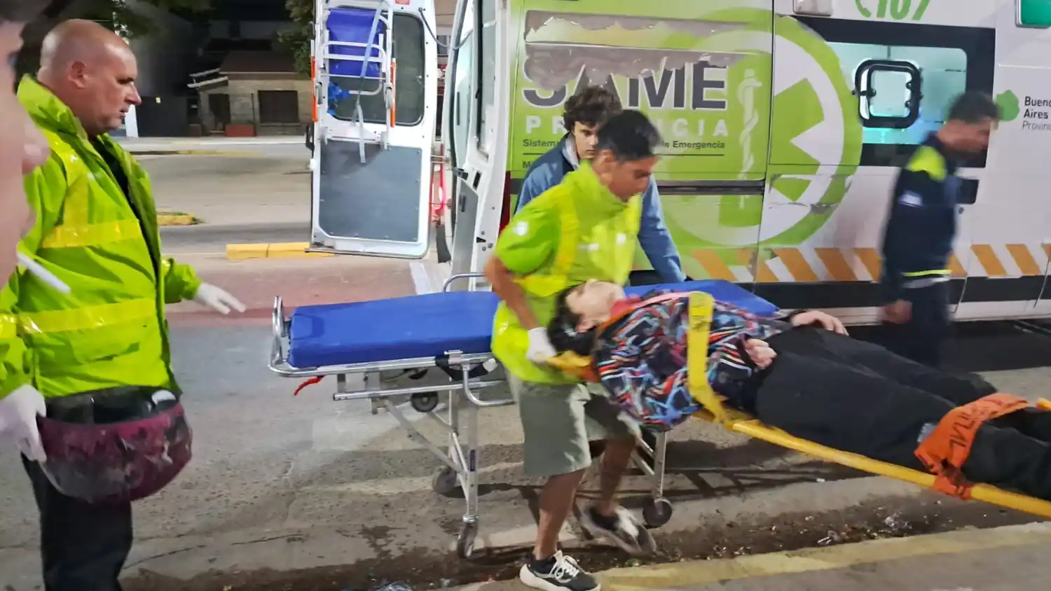 Mujer lesionada en 59 y Diagonal