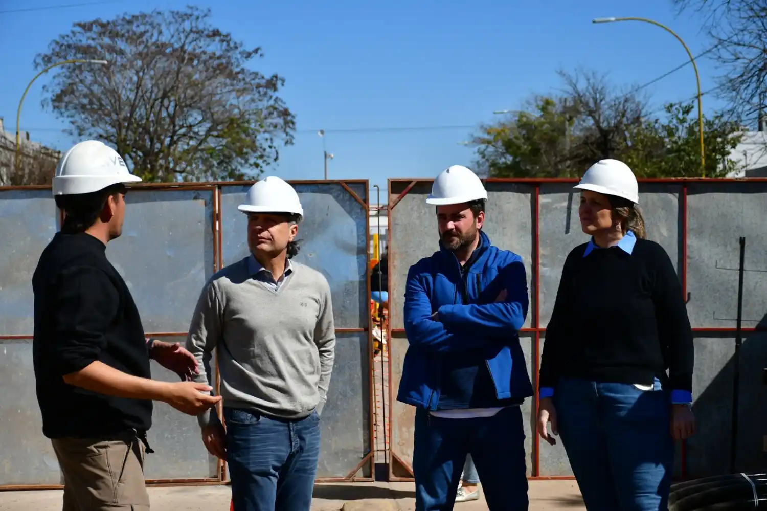 Bernarte recorrió la obra de bulevarización de 9 de Julio y destacó el avance de los trabajos.