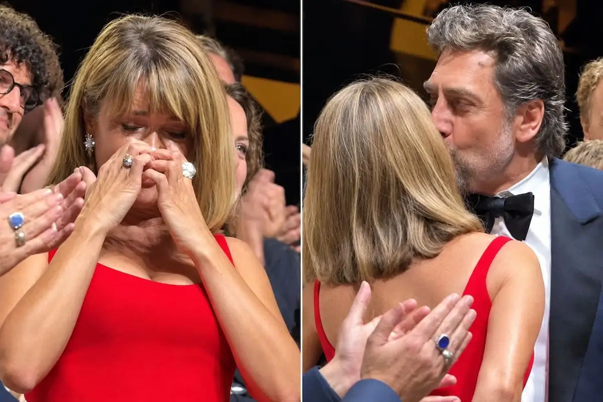 Ovación para Bardem y Penélope Cruz.