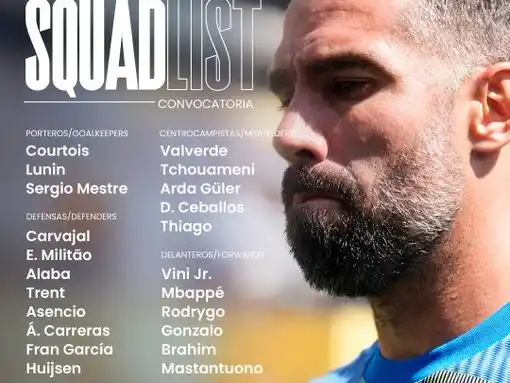 real madrid convocatoria