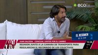 Reunión junto a la cámara de transporte para regularizar el recorrido de los colectivos