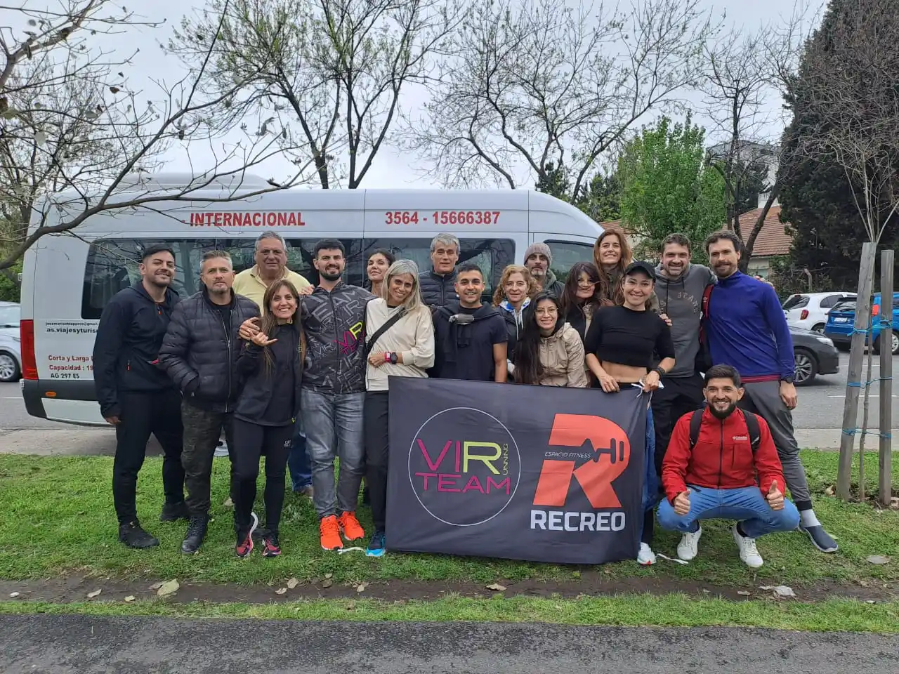 Más de 20 sanfrancisqueños corrieron por los barrios de la Capital Federal.