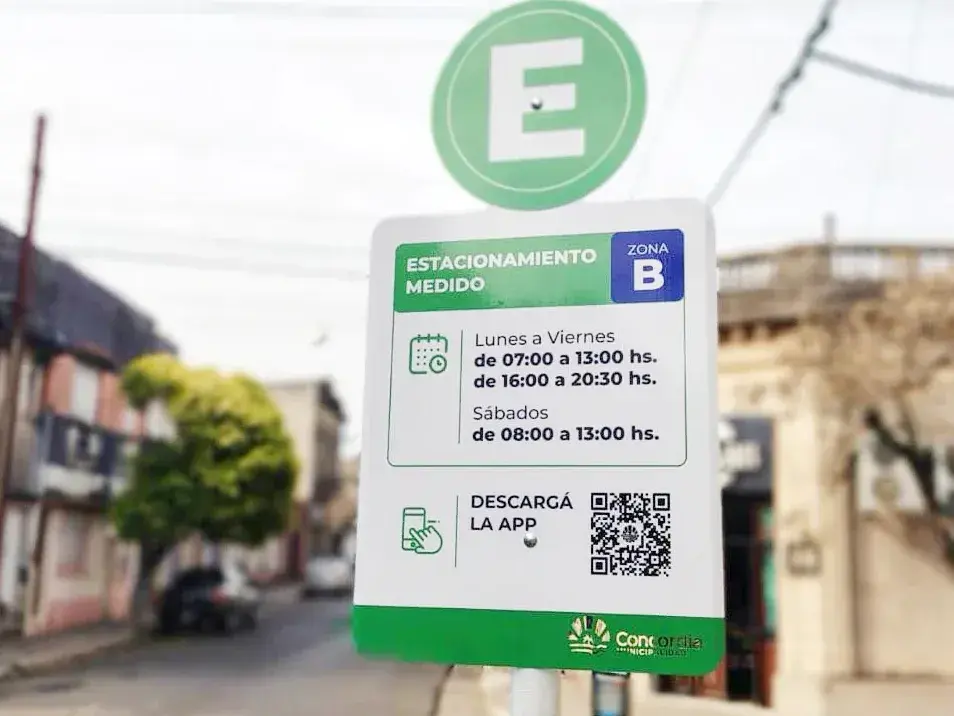 Estacionamiento medido liberado durante el fin de semana largo