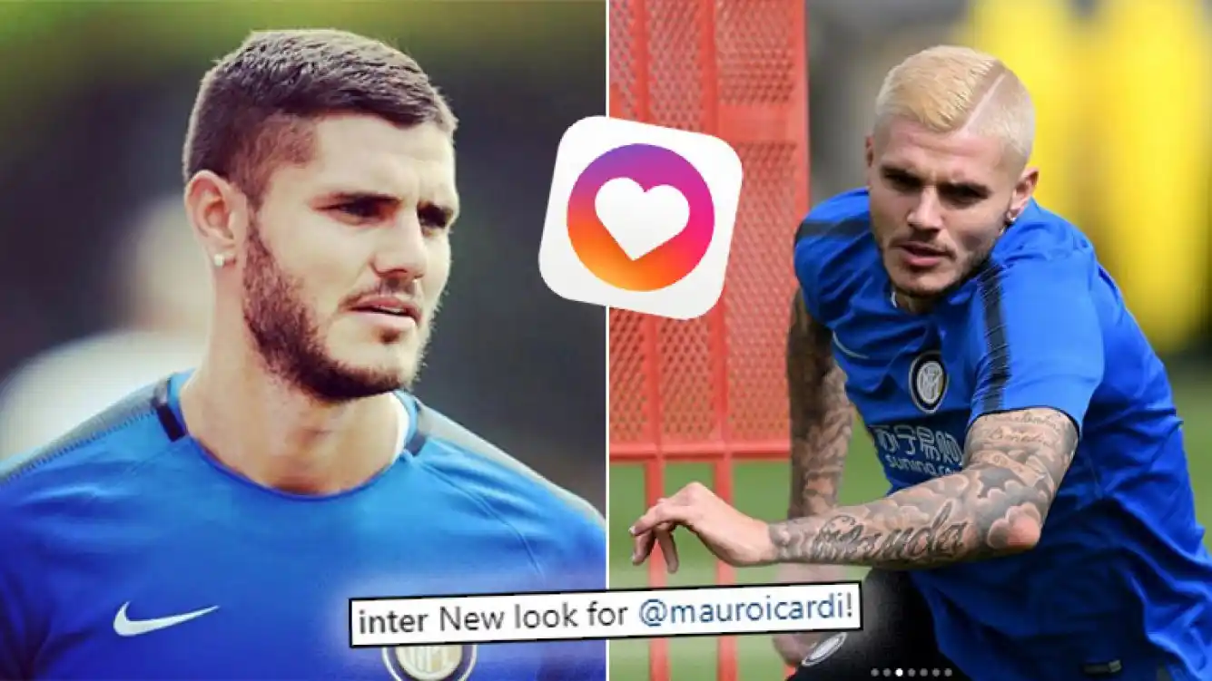 El extravagante nuevo look platinado de Mauro Icardi