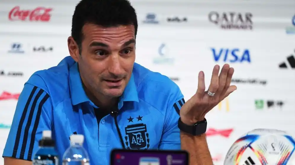 Scaloni: «Estamos satisfechos y vamos a dar pelea, pero no somos candidatos»