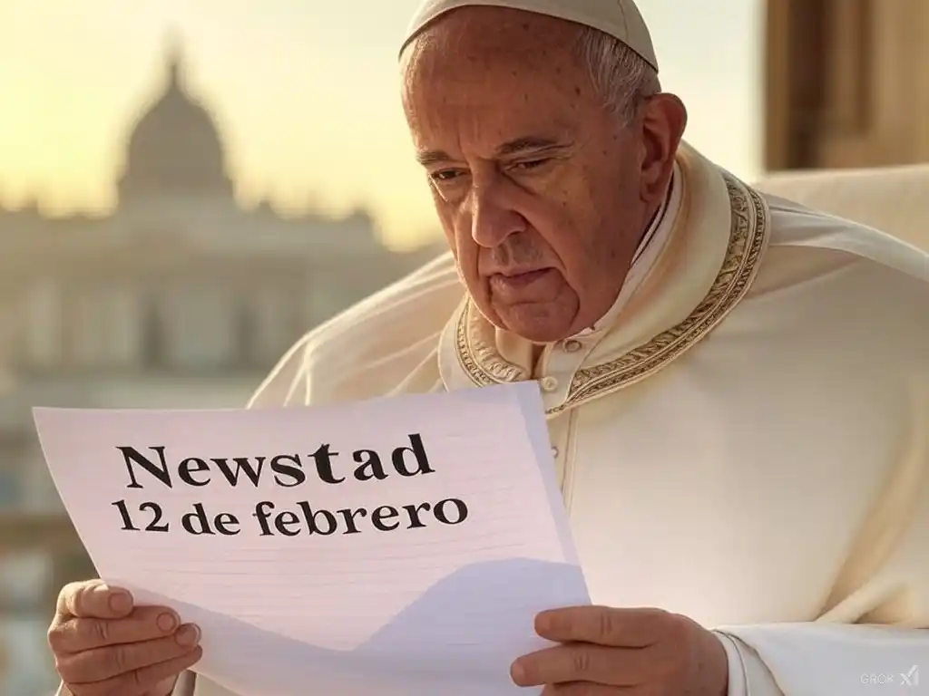 Santoral. Francisco, leyendo el Santoral del 12 de febrero.