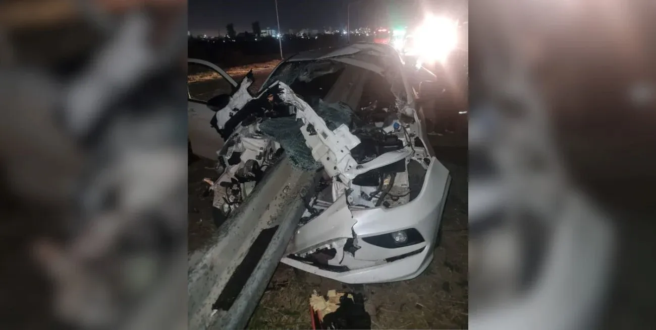 Así quedó el vehículo que protagonizó el impactante accidente.