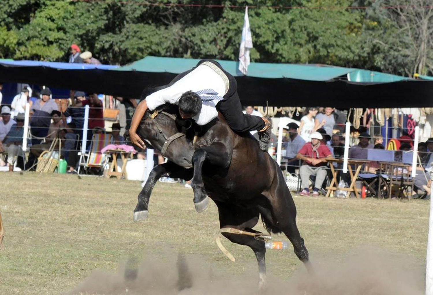El público disfrutó de las destrezas criollas de la Fiesta La Pastora