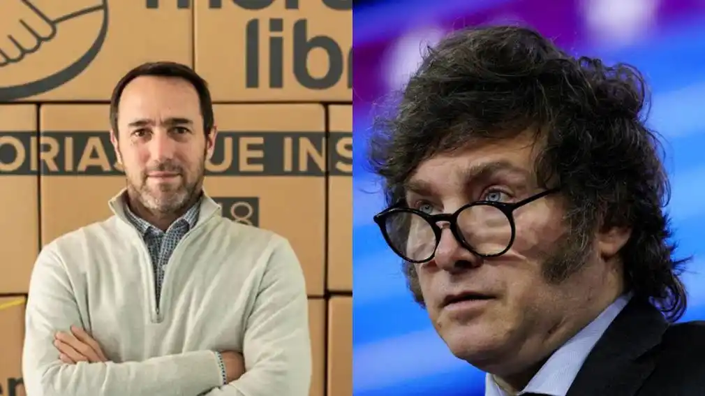 Respaldo recíproco entre Galperin y Milei.