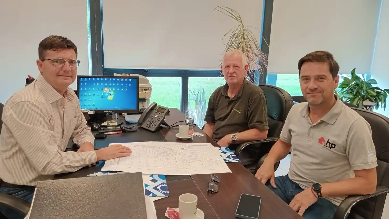 Beccaria recibió al experto alemán Volker Brenner.