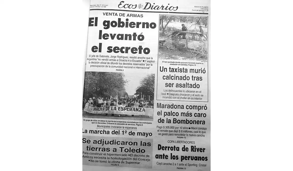Jueves 2 de mayo de 1996