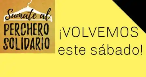 Perchero solidario este sábado en Plaza Belgrano