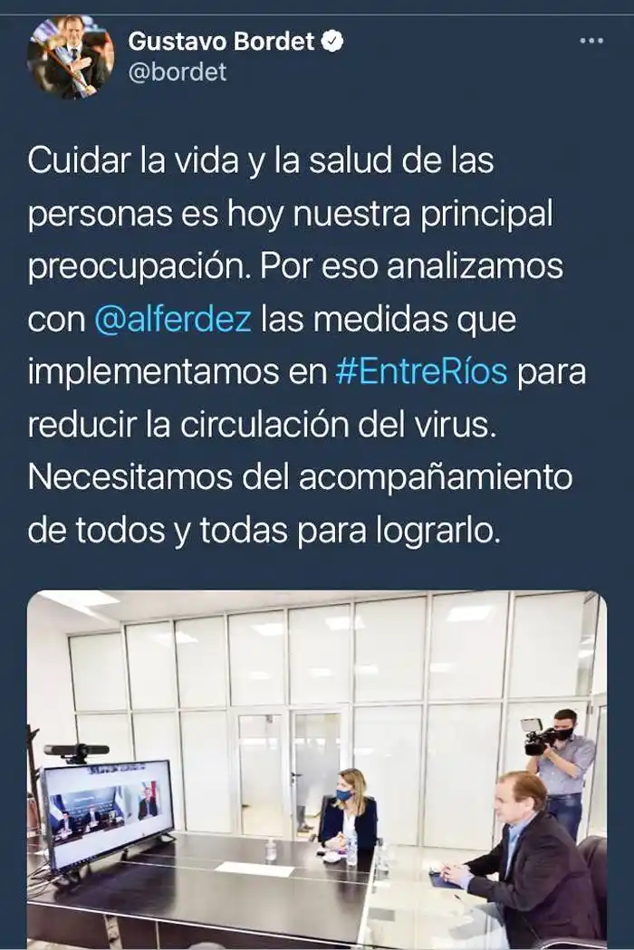 Bordet se reunió con el Presidente. ¿Habrá más restricciones?