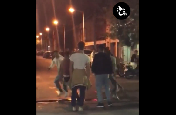 Violenta pelea entre jóvenes en el centro