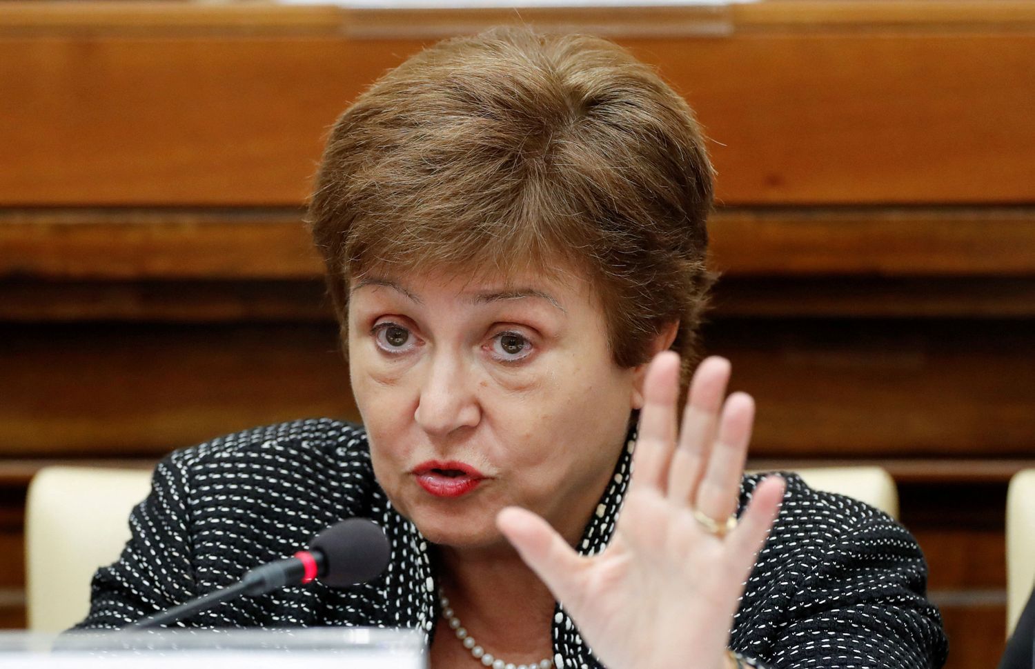 La directora gerenta del FMI, Kristalina Georgieva, dijo que la reunión con Batakis fue “muy buena”.