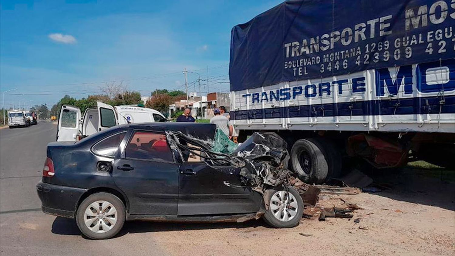 Un hombre está grave tras impactar con un camión de Gualeguaychú