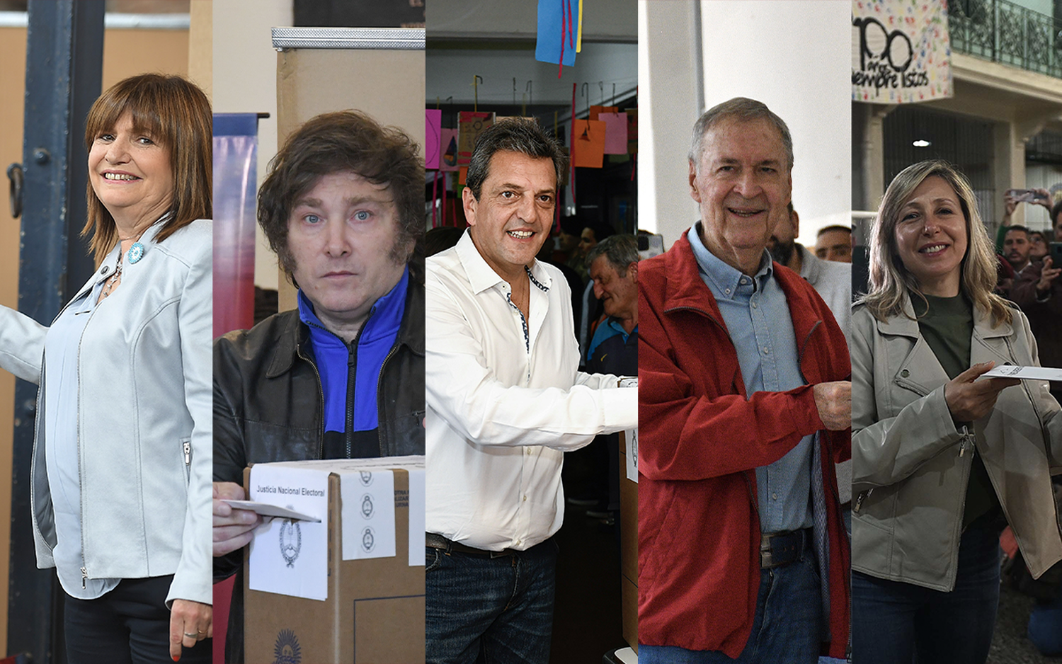 Los candidatos a presidente ya emitieron su voto.