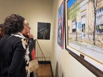 La artista plástica Laura Lorenzini presentó la muestra anual de su taller