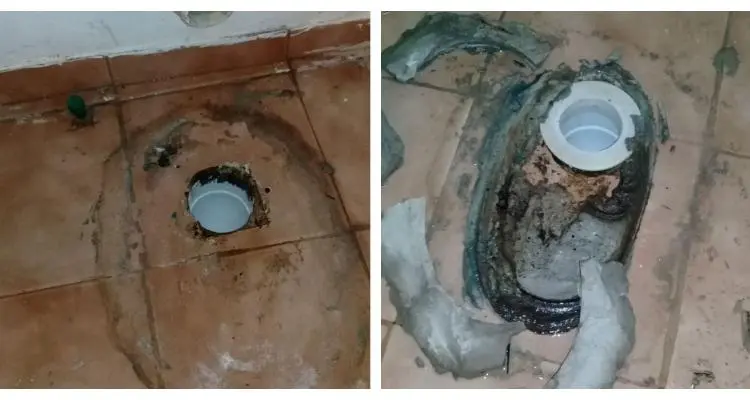 Robaron tres inodoros de los baños de la cooperativa Las Canaletas