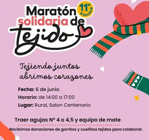 Maratón Solidaria de Tejido