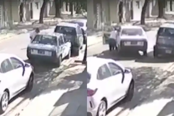 Video: así robaron un auto a plena luz del día en zona norte