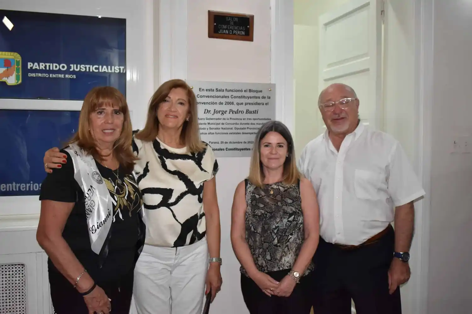 Se homenajeó a Jorge Busti en el Partido Justicialista