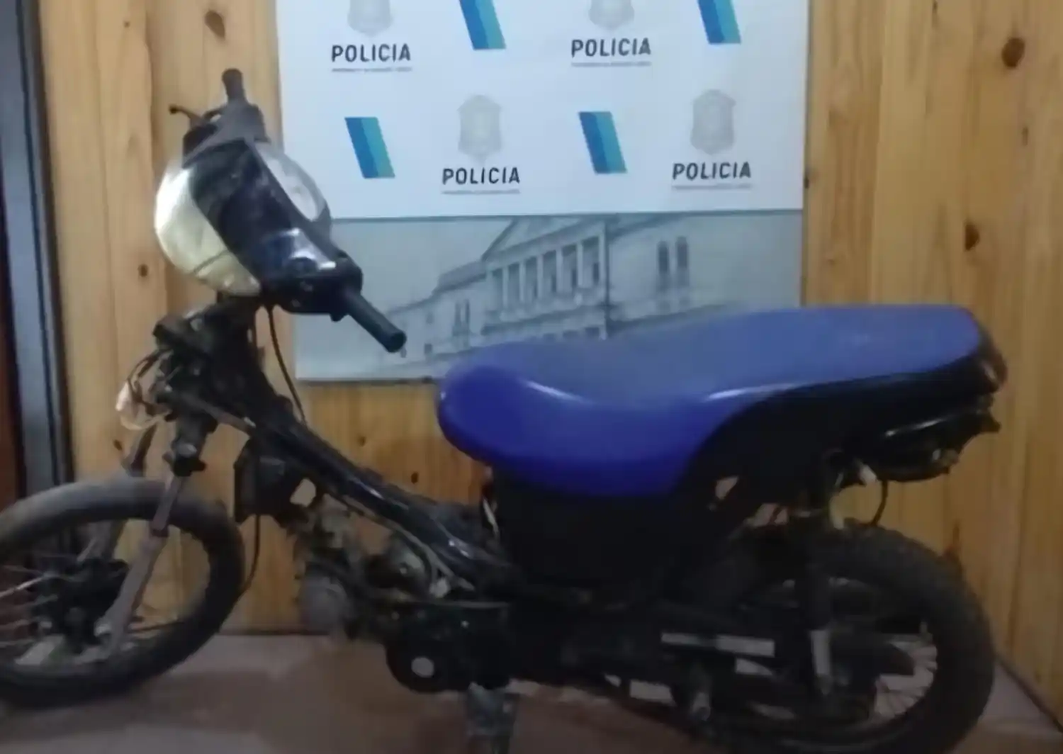 La moto había sido robada el martes en San Pedro.