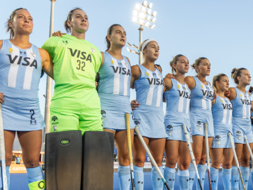 Las Leoncitas y un debut con goleada 13 a 0 en el Mundial U21.Foto:CAH