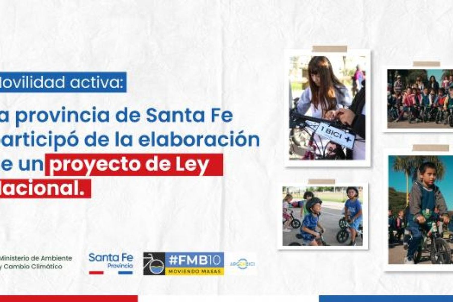 La provincia de Santa Fe participó de la elaboración de un proyecto de Ley Nacional de Movilidad Activa