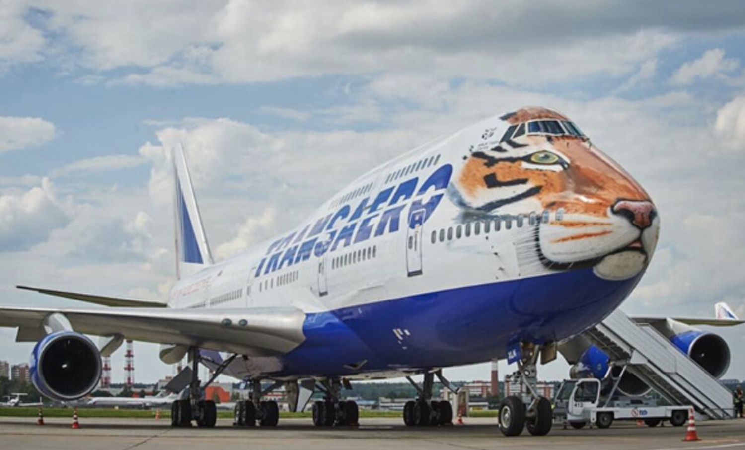 Resucitan un Boeing 747-400 ex-Transaero con livery de Tigre Siberiano