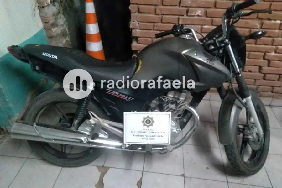 Circulaba con una moto robada