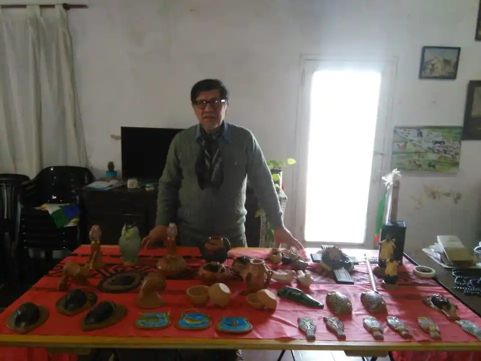 Punta Cayastá recibió a Néstor Lanche y su Artesanía Mocoví